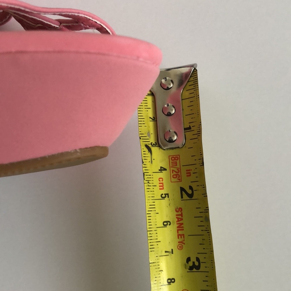 New Caged Pink Glam Bamboo Wedge - Picture 6 of 7